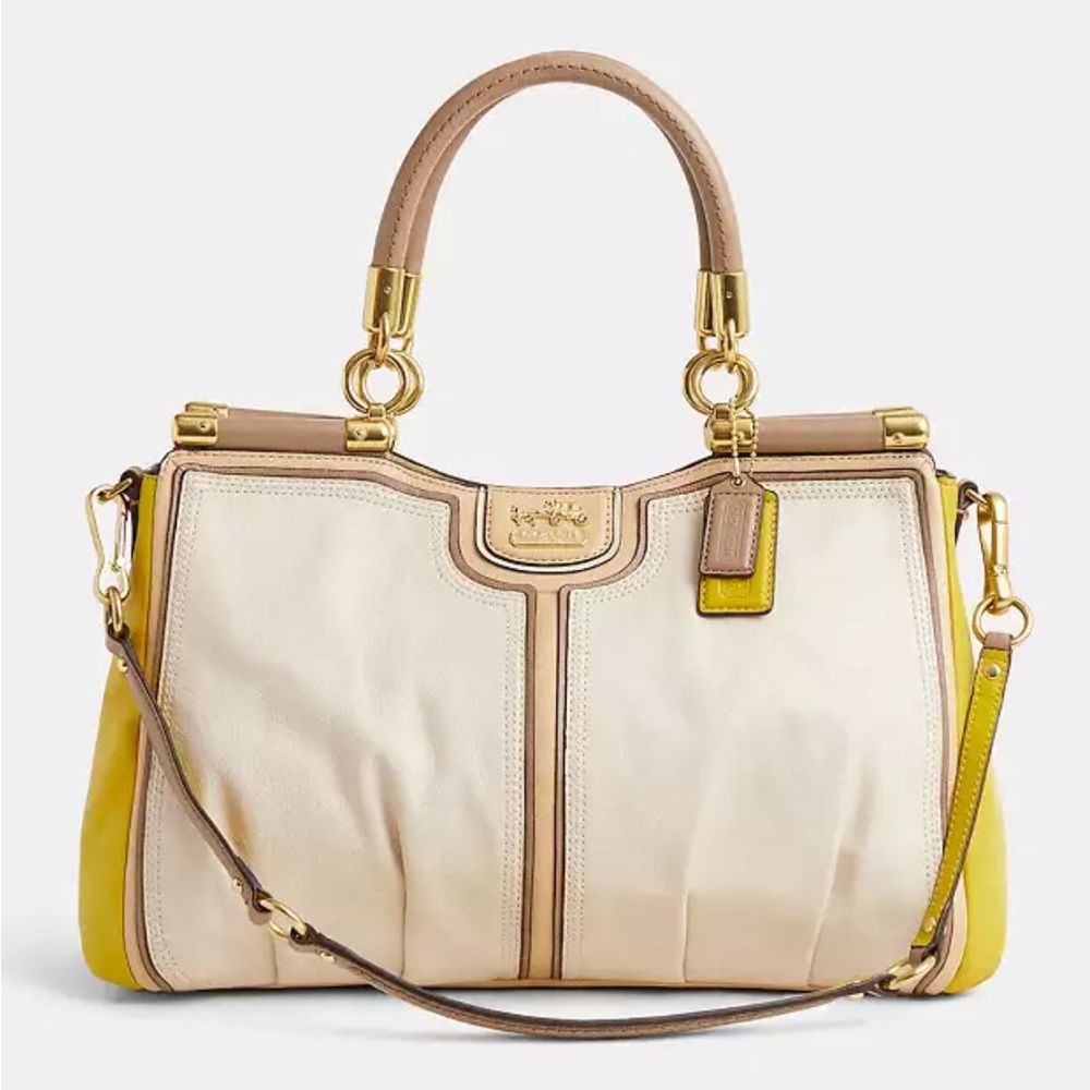 Coach Madison Colorblock Carie Satchel